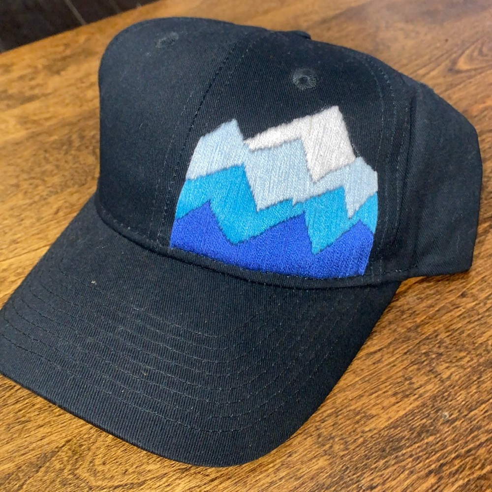 Mountain Hand Embroidered Ball Cap